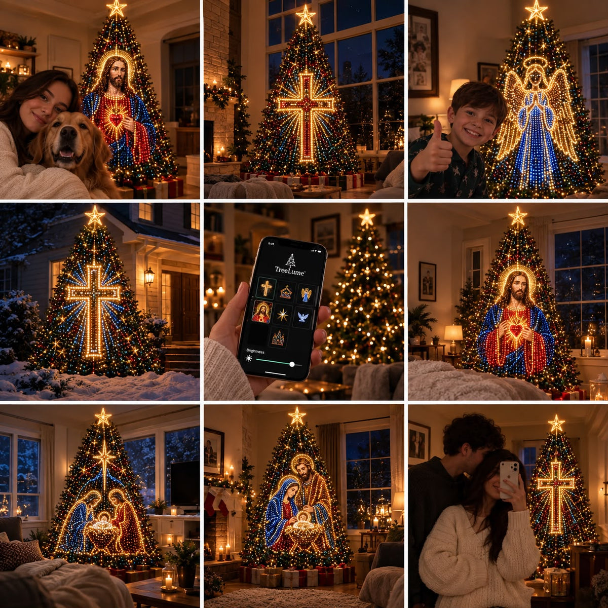 ChristGlow™ — Jesus Tree LED Lights